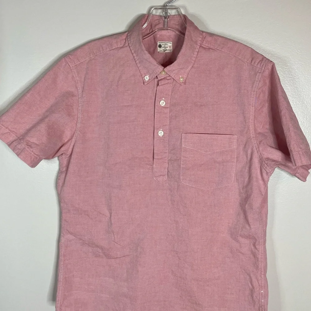 J. Crew Short-sleeve cotton oxford popover Sz S